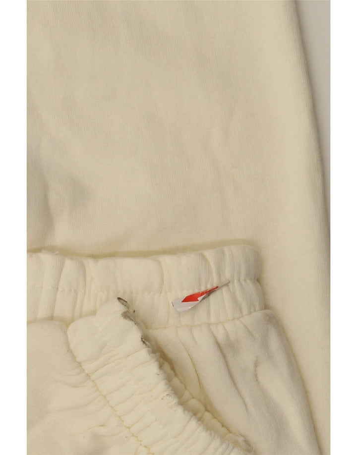 Zara Womens Tracksuit Trousers Joggers UK 8 Small Off White Polyester