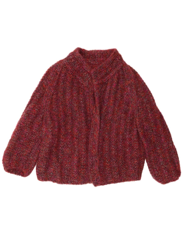 Vintage Γυναικείο ανοιχτό πουλόβερ UK 18 XL σε μπορντό χρώμα