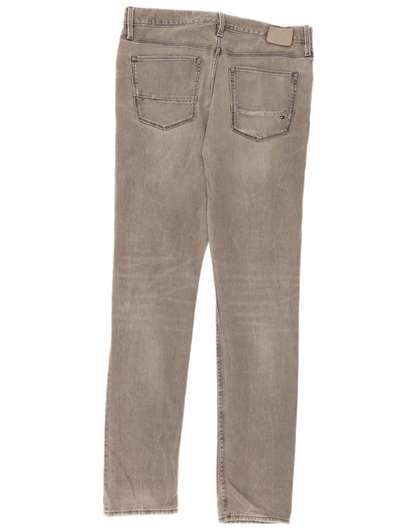 Tommy Hilfiger Mens Layton Extra Slim Jeans W33 L34 Grey Cotton