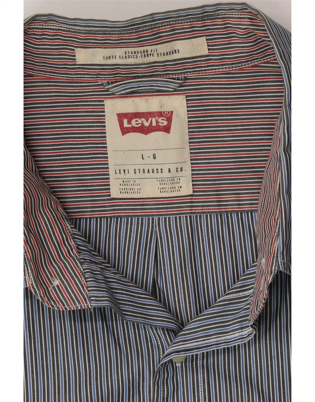 Camicia Levi's da uomo dalla vestibilità standard, a righe blu grandi