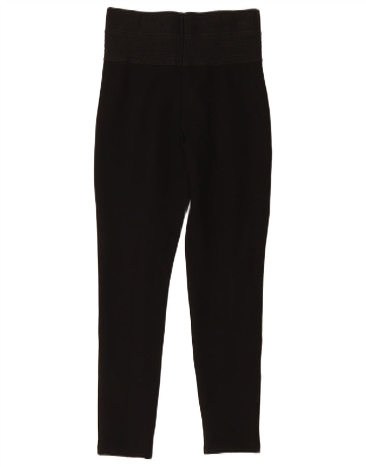 Zara Womens Crop Leggings UK 8 Small Black