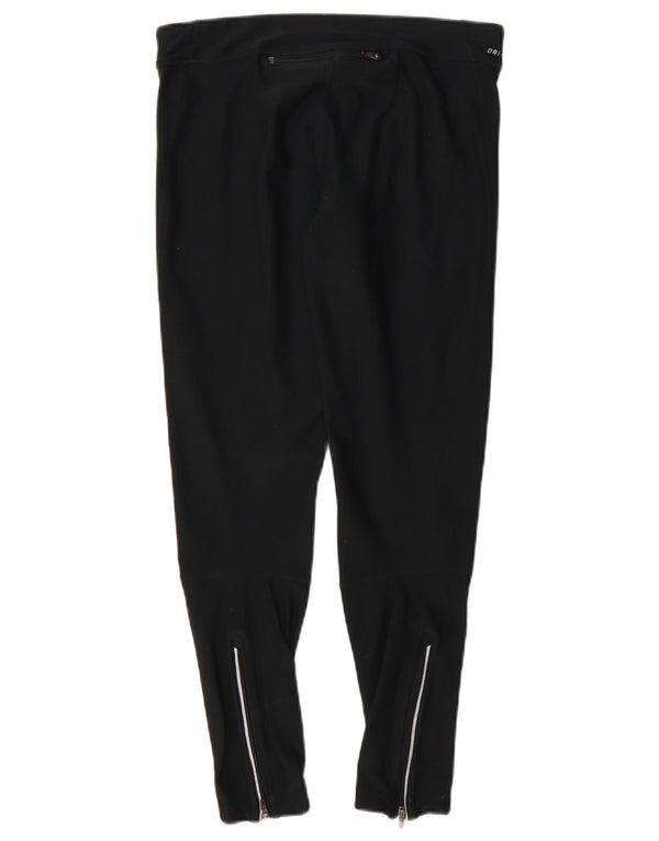 Nike Damen Dri Fit Leggings UK 14 Medium Marineblau Polyester