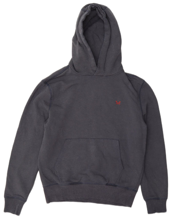 Crew Clothing Mens moletom com capuz pequeno algodão azul marinho