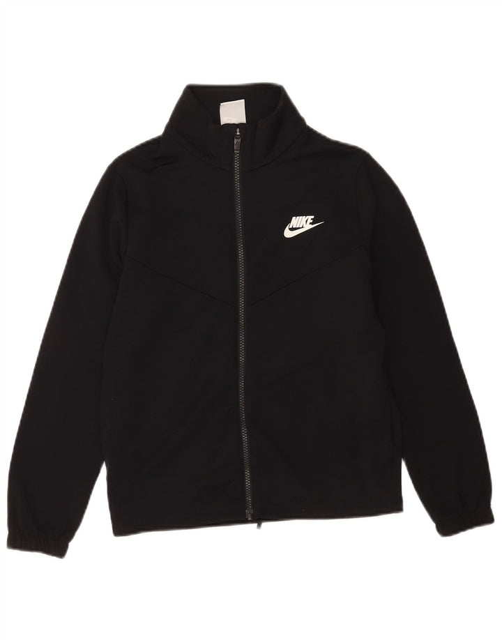 Veste de survêtement Nike garçon graphique 10-11 ans noir moyen polyester
