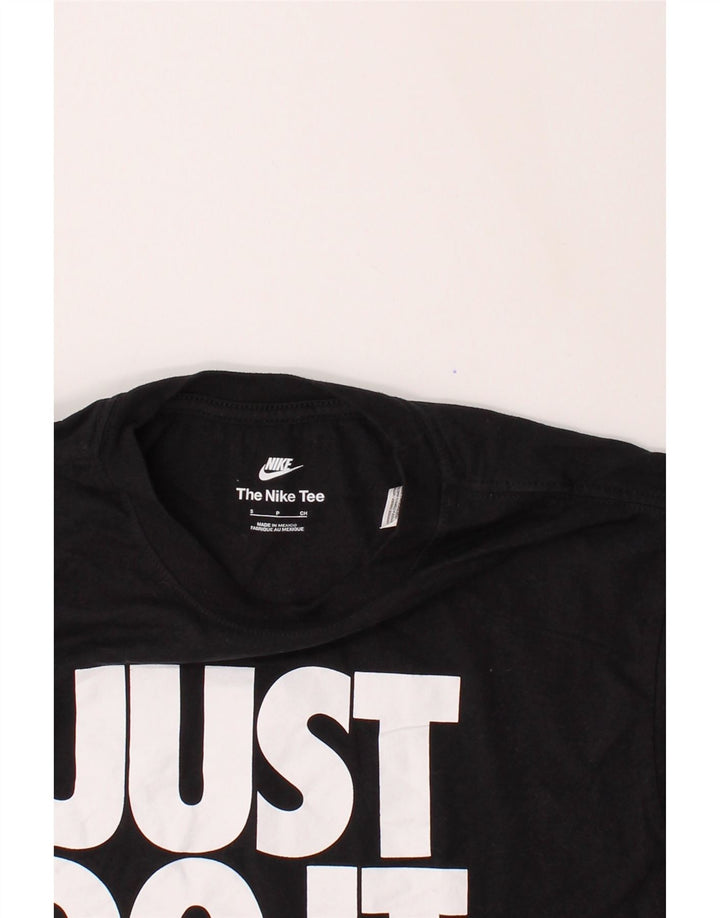 NIKE Mens Graphic T-Shirt Top Small Black Cotton Vintage Nike and Second-Hand Nike from Messina Hembry 