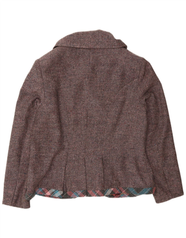 Jaqueta blazer feminina Joe Browns com 5 botões Reino Unido 18 XL cinza poliéster