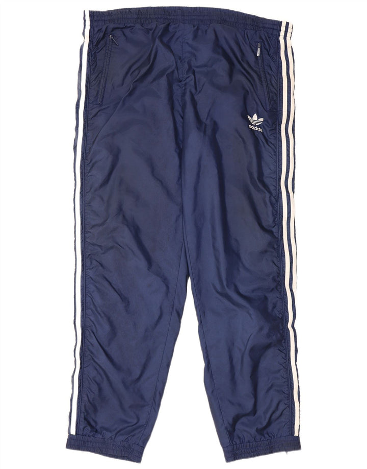 Adidas Pantalon de survêtement pour homme UK 40 Bleu marine moyen Polyamide