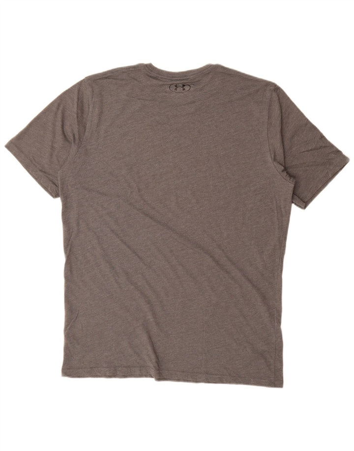 Under Armour Mens T-Shirt Top Large Grey Flecked
