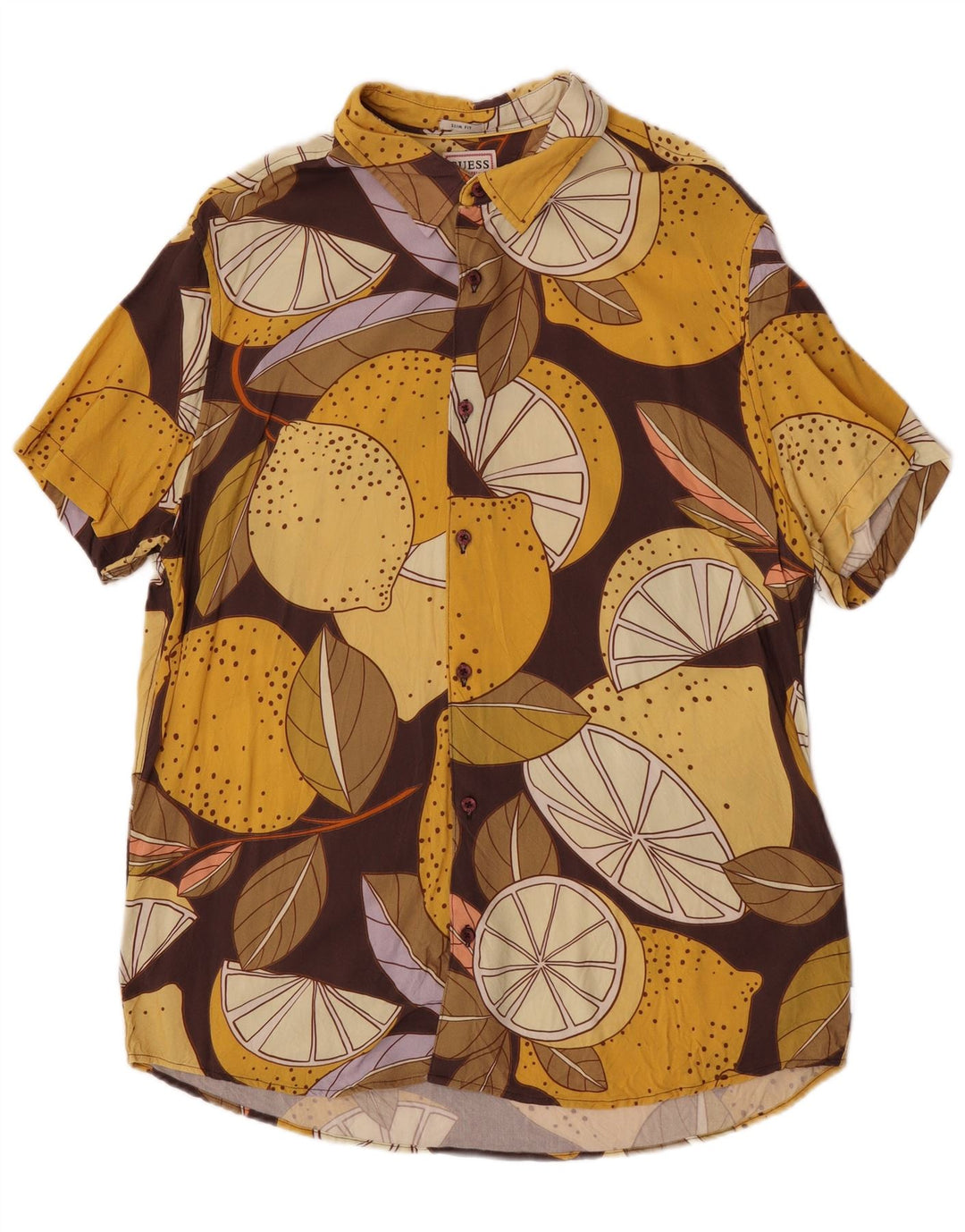 Guess Chemise à Manches Courtes Homme XL Multicolore
