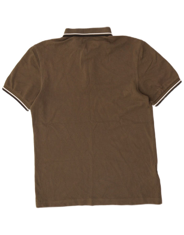 Fred Perry Mens Polo Shirt Medium Khaki Cotton