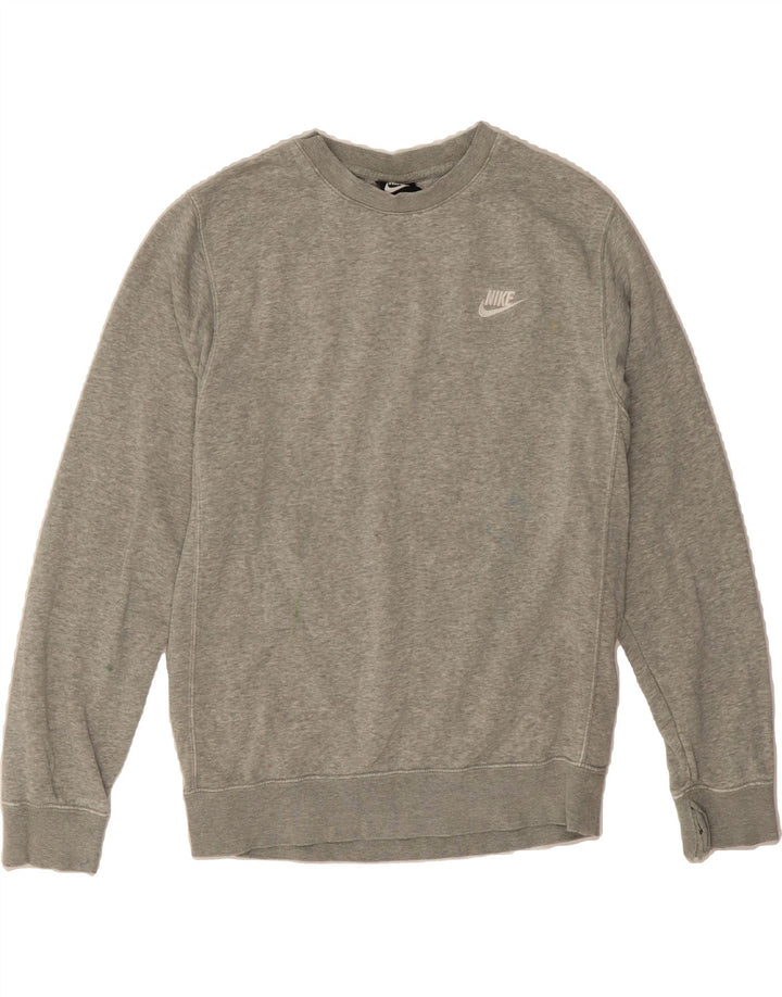 NIKE Mens Sweatshirt Jumper Small Grey Cotton Vintage Nike and Second-Hand Nike from Messina Hembry 