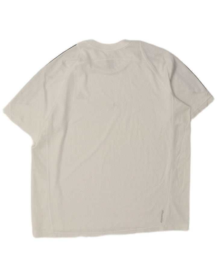 Adidas Mens Climacool T-Shirt Top Large White Polyester