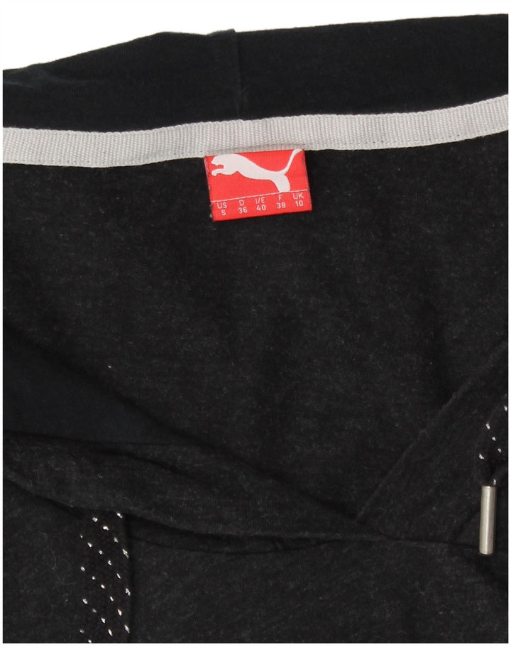 Puma Maglia oversize con cappuccio da donna a maniche lunghe UK 10 Small Grigio
