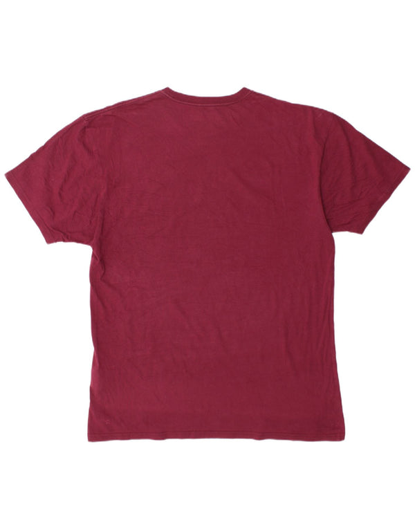 T-shirt grafica da uomo con vestibilità classica Vans XL in cotone bordeaux