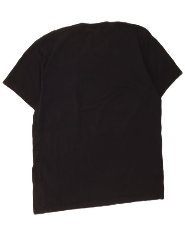 Nike Mens Graphic T-Shirt Top Medium Black Cotton