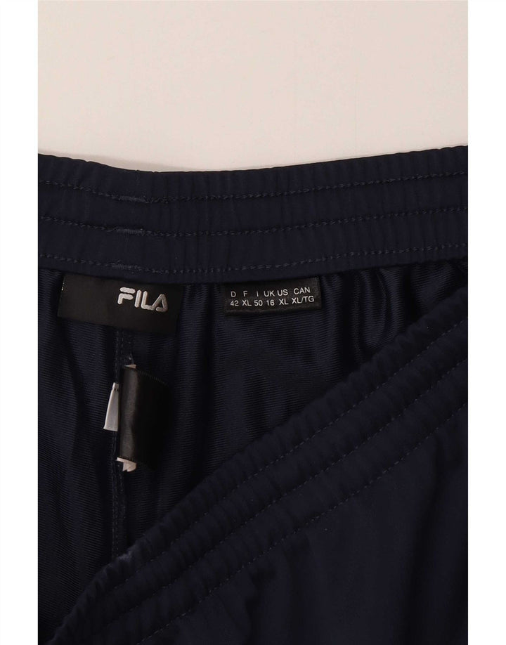 Pantaloni da tuta da donna Fila UK 16 Large in poliestere blu navy