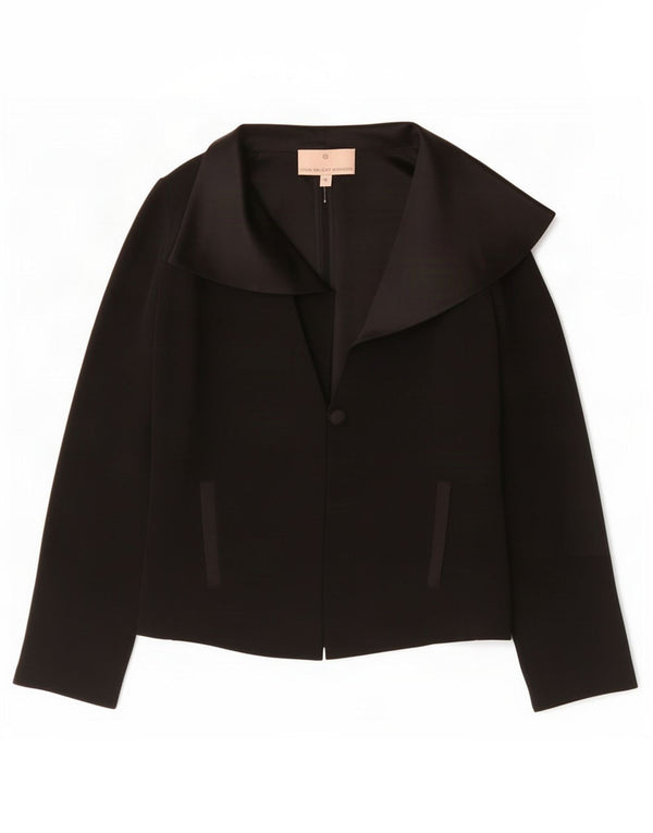 Fenn Wright Manson Chaqueta tipo blazer con 1 botón para mujer UK 10 Small Black