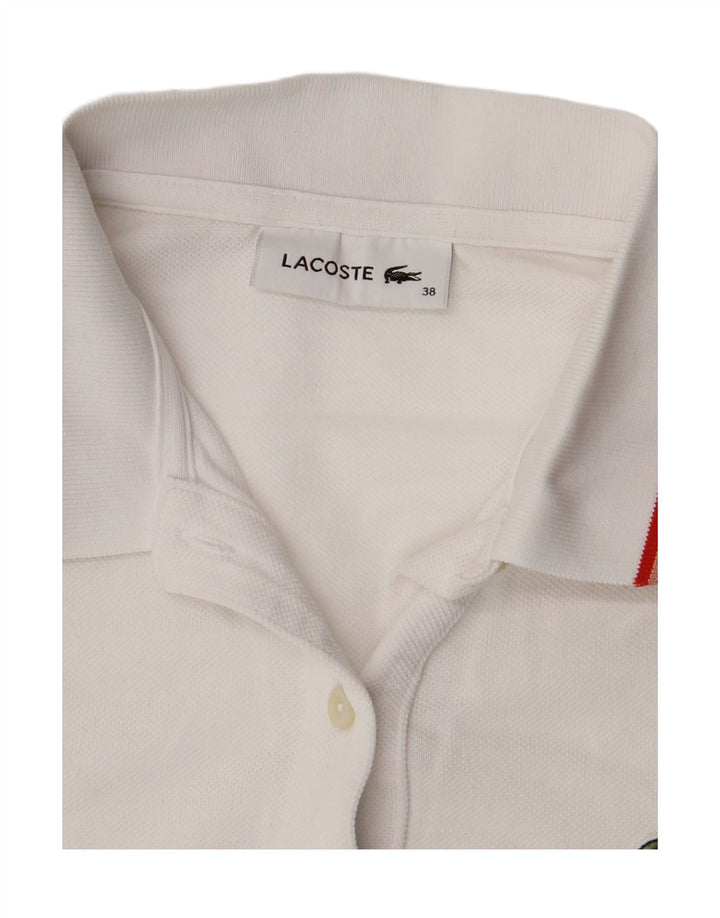 Tricou polo pentru femei Lacoste Mărimea 38 Medium White