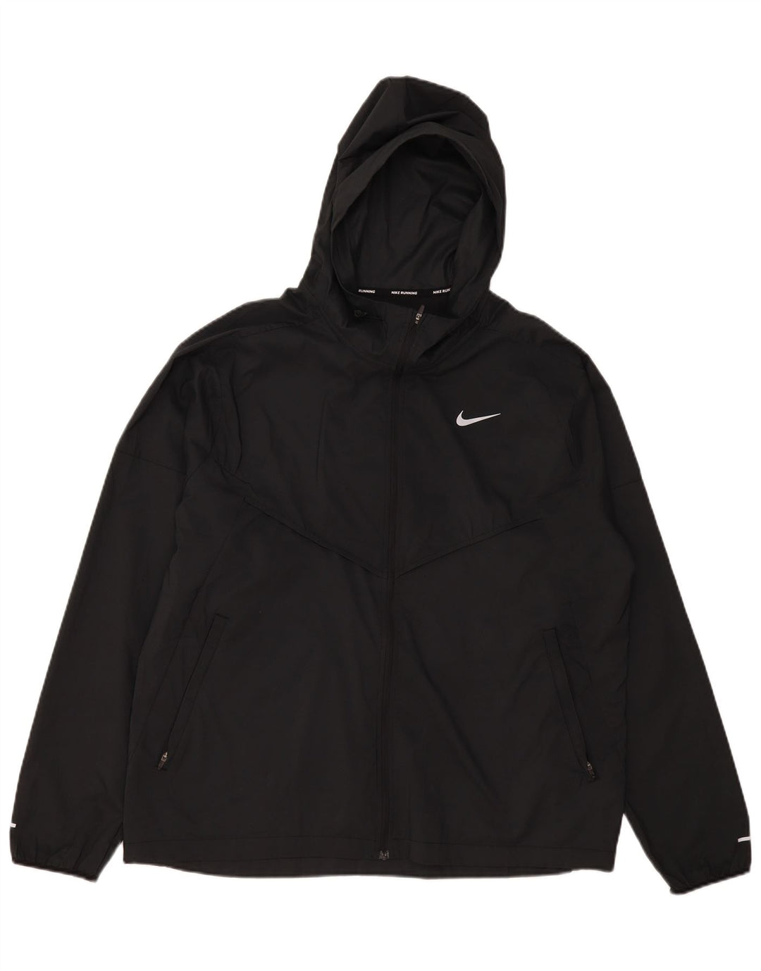 Nike Veste de survêtement à capuche pour homme Taille L Noir Polyester