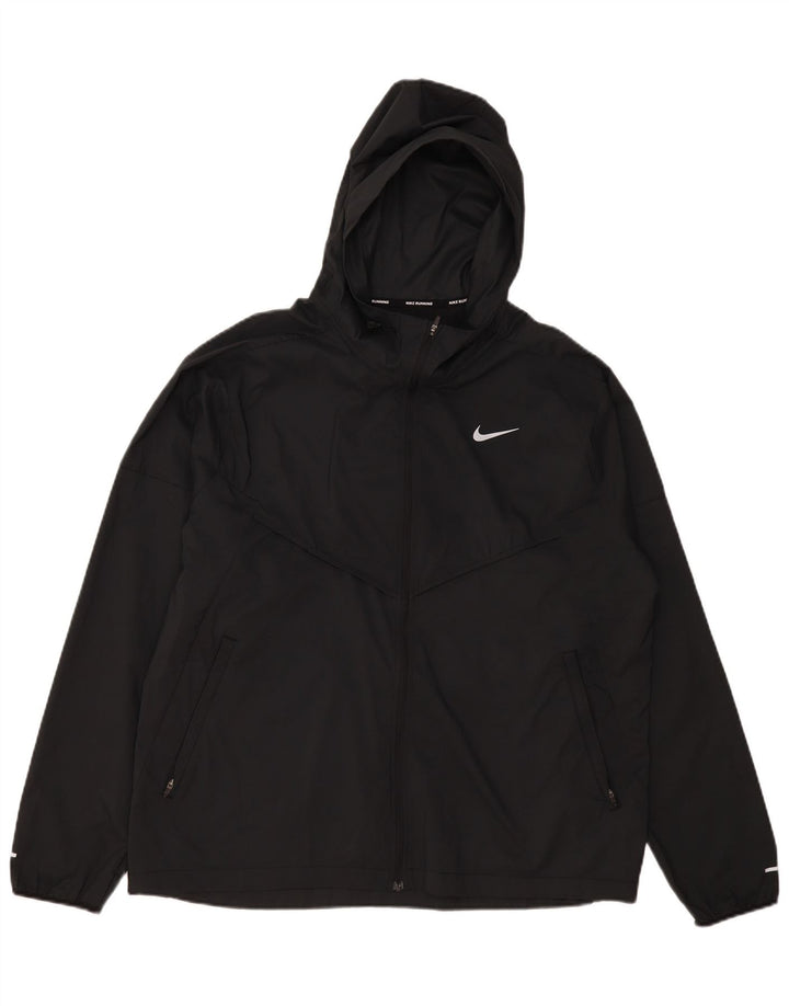Nike Veste de survêtement à capuche pour homme Taille L Noir Polyester