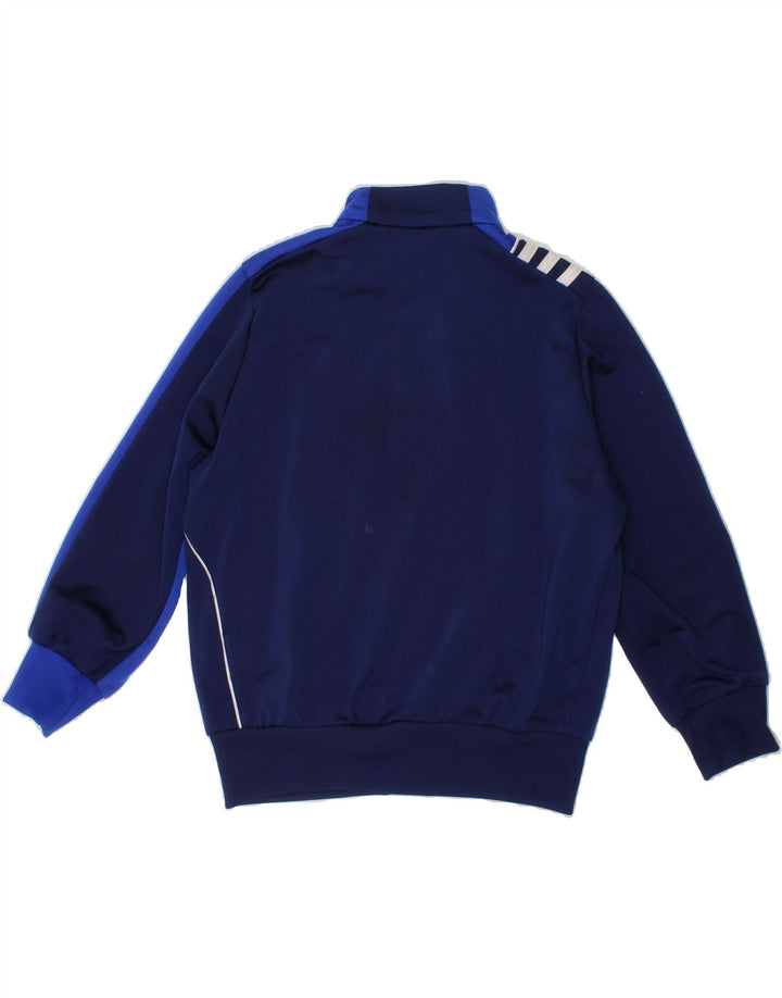 ADIDAS Boys Tracksuit Top Jacket 5-6 Years Navy Blue Colourblock Polyester Vintage Adidas and Second-Hand Adidas from Messina Hembry 