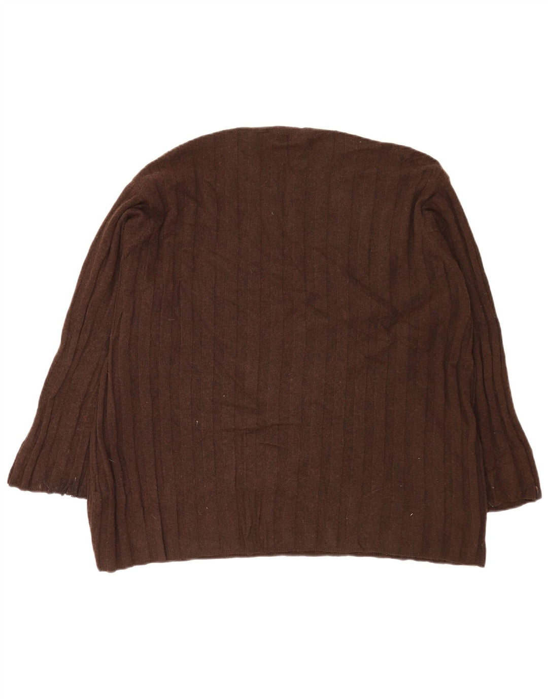 Maglione maglione girocollo oversize da donna Zara UK 14 Poliammide marrone medio