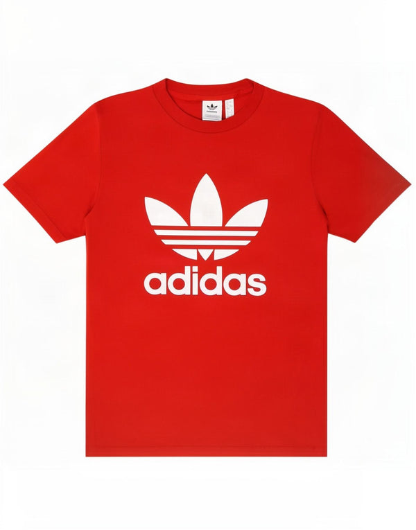 Женская футболка с рисунком Adidas Top UK 16, большой красный хлопок