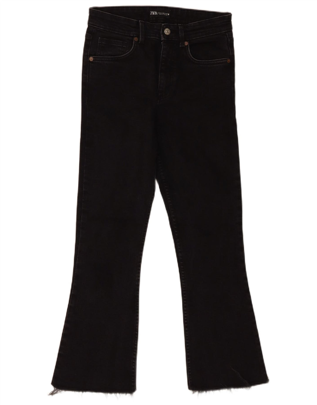Zara Womens Bootcut Jeans EU 38 Small W28 L27 Black