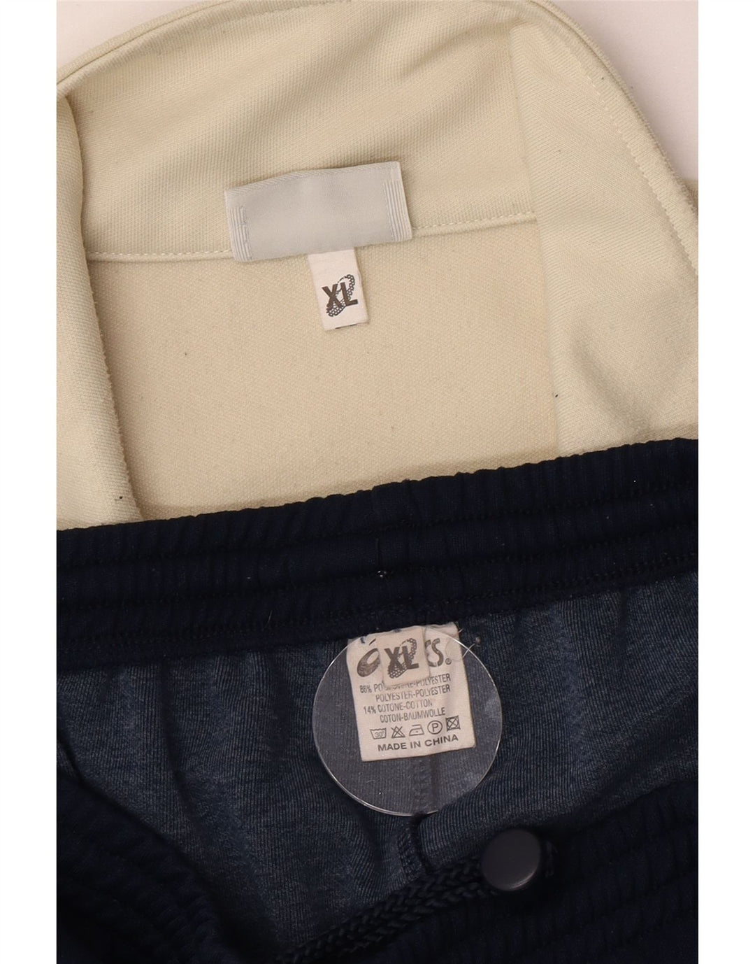 Oasis Mens Graphic Full Tracksuit XL  Navy Blue Colourblock Polyester