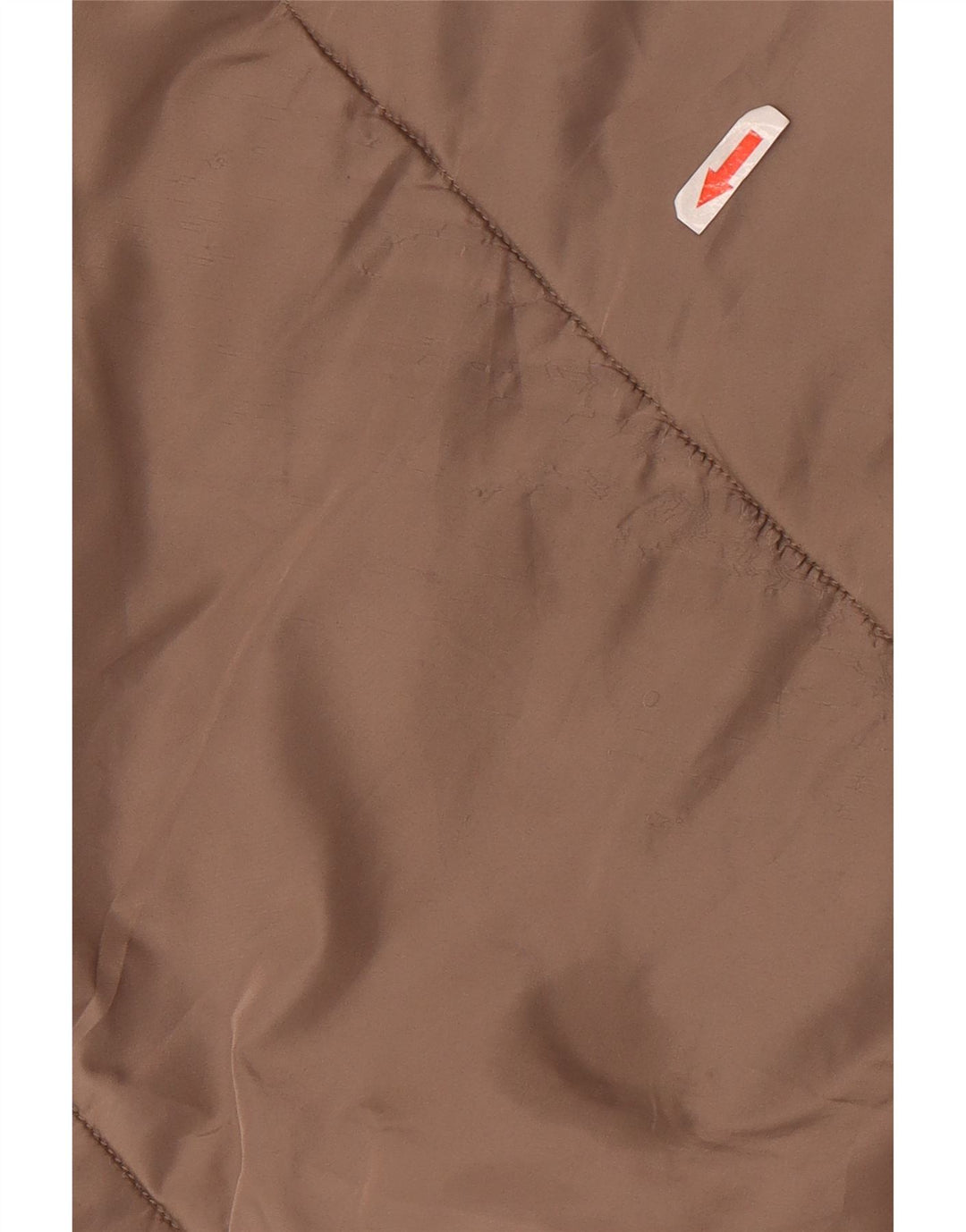 Zara Dame Hætte Oversized Polstret Frakke UK 18 XL Brun Polyester
