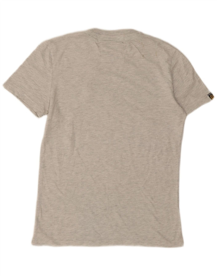 T-shirt grafica da uomo Superdry Top in cotone grigio medio