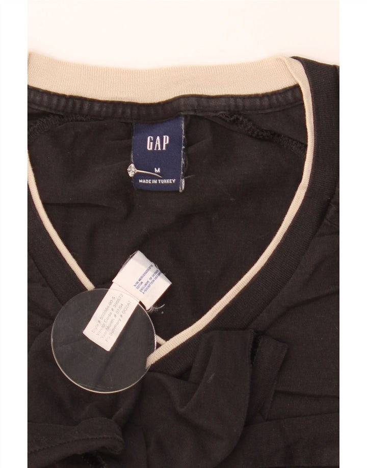 Gap Mens T-Shirt Top Medium Black Cotton
