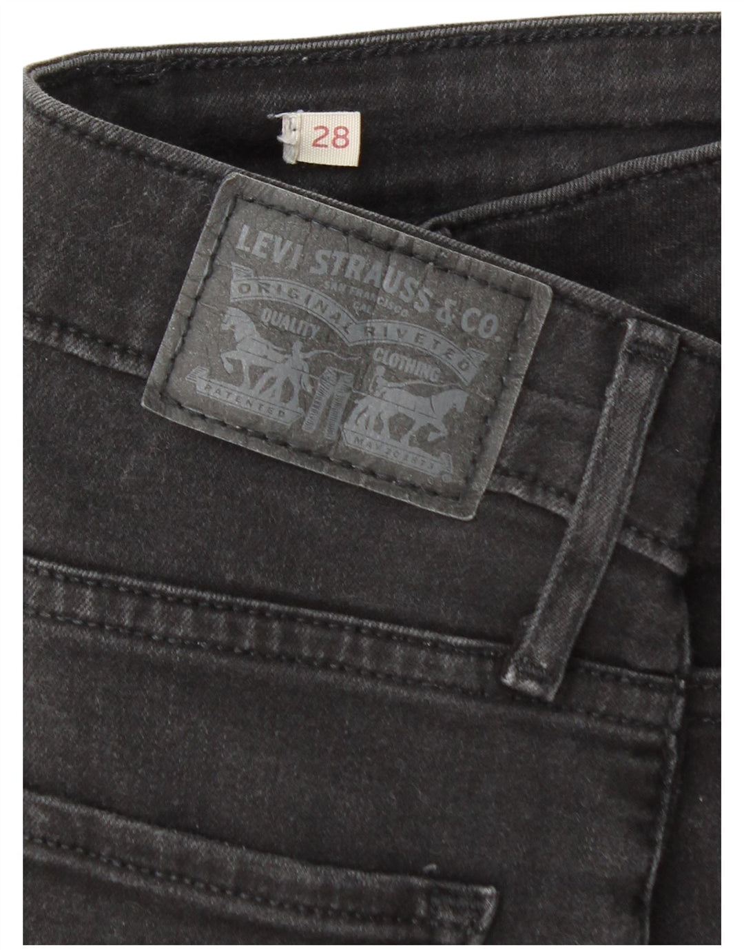 LEVI'S Womens Skinny Jeans W28 L27 Black