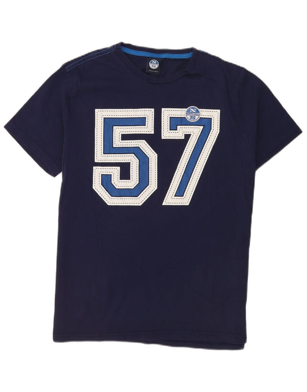 North Sails T-Shirt Graphique Homme Grand Bleu Marine Coton