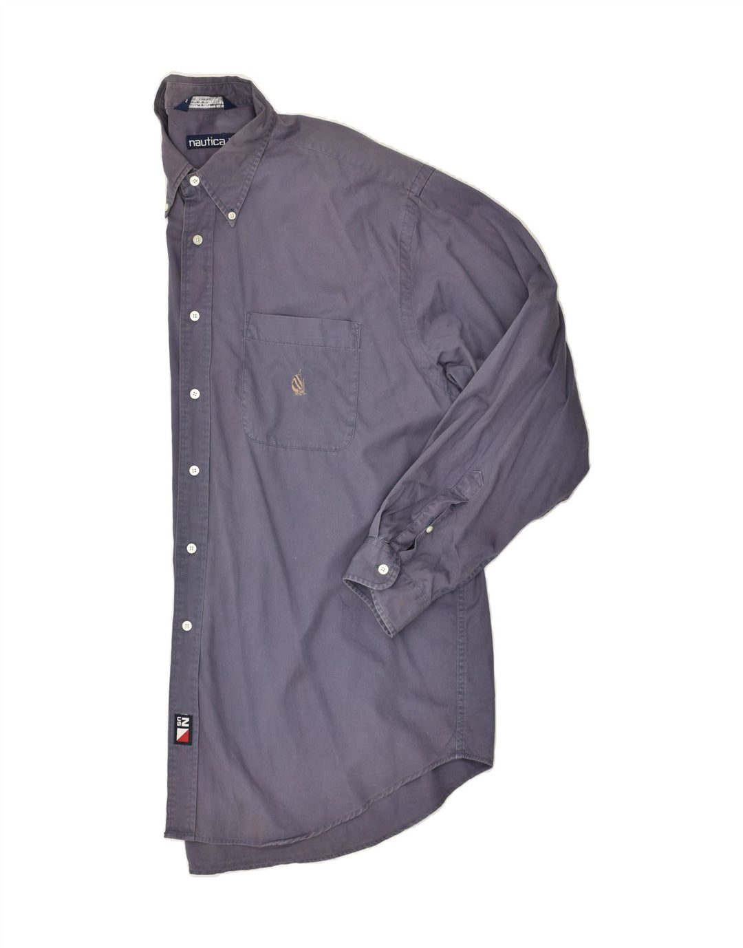 NAUTICA Mens Shirt XL Grey Cotton Vintage Nautica and Second-Hand Nautica from Messina Hembry 