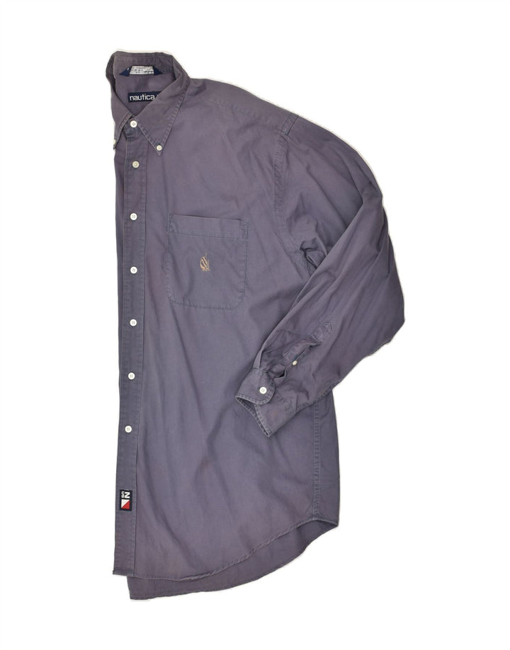 NAUTICA Mens Shirt XL Grey Cotton Vintage Nautica and Second-Hand Nautica from Messina Hembry 