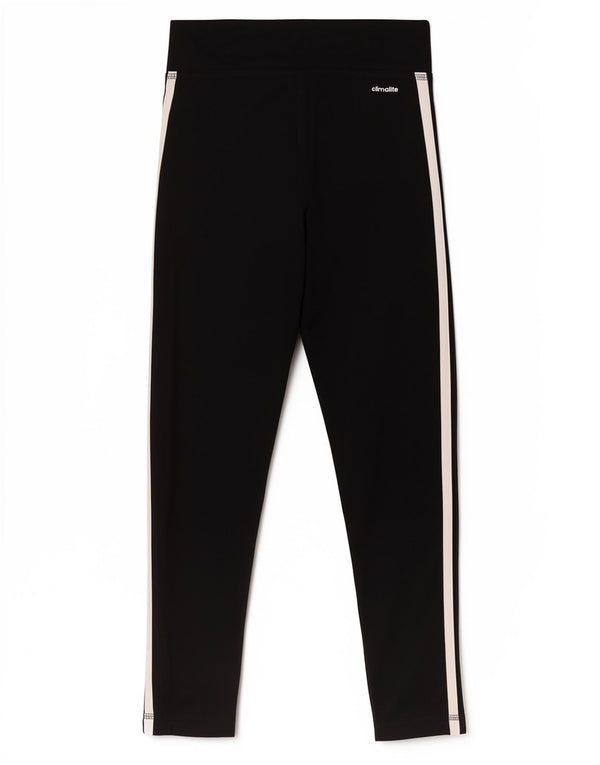 Adidas Womens Leggings UK 0/2 2XS Black Polyester