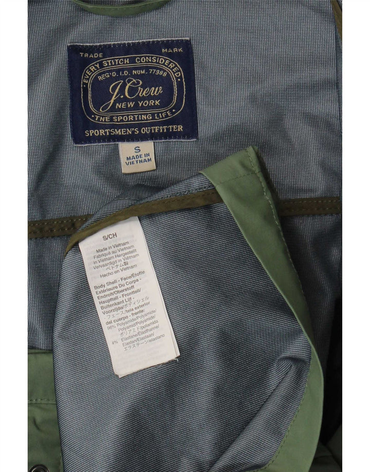 J. Crew Chaqueta utilitaria con capucha para hombre UK 36 Small Verde Poliéster