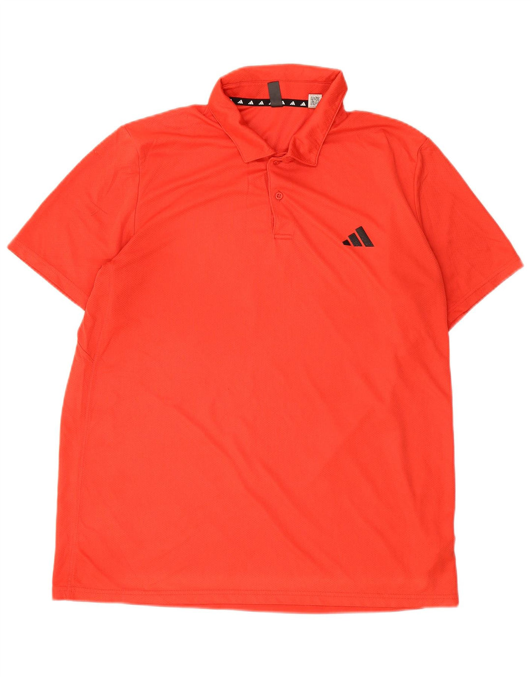Adidas Mens Polo Shirt Large Red Polyester