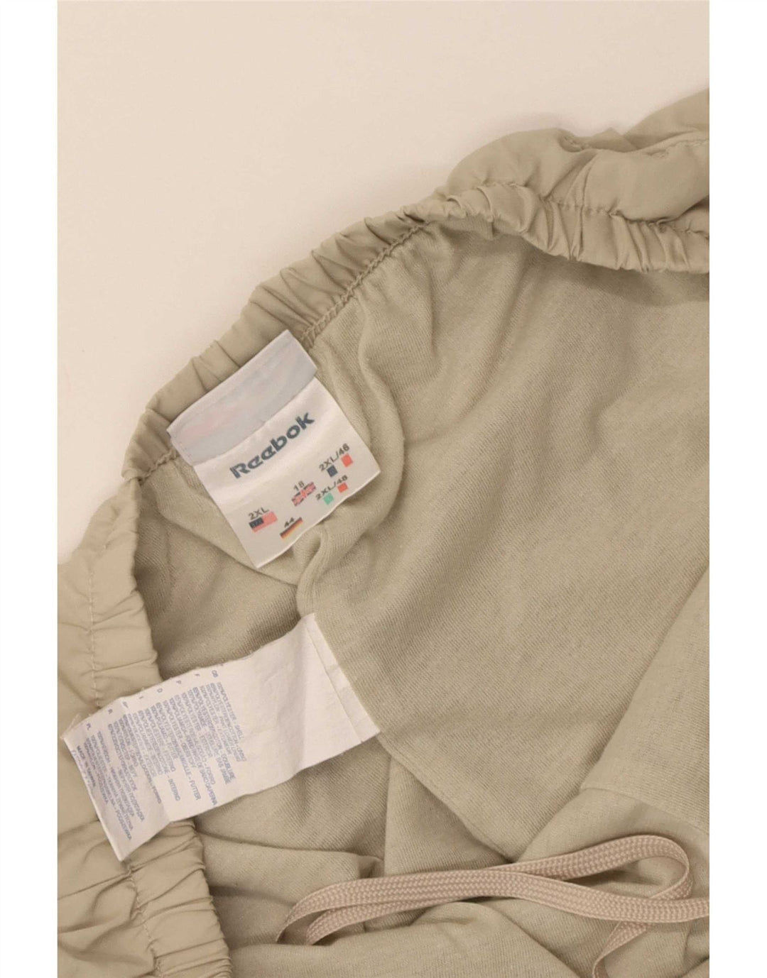 Reebok Womens Tracksuit Trousers UK 18 XL Beige Polyester