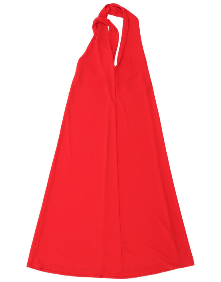 Zara Dame Grimekjole UK 10 Lille Rød Polyester