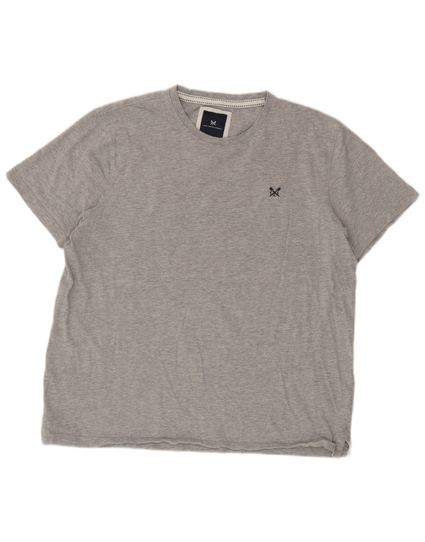 Crew Clothing T-Shirt Homme Top XL Gris Coton