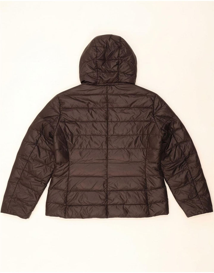 ELLESSE Womens Hooded Padded Jacket UK 18 XL Black