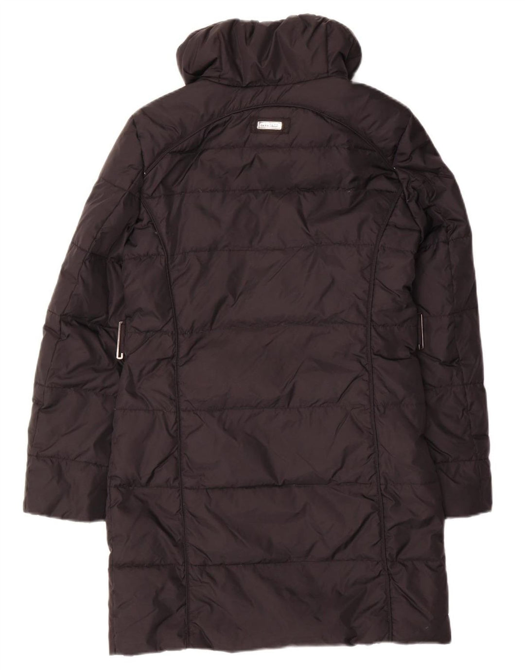 ZARA Womens Padded Coat UK 10 Small Black Nylon
