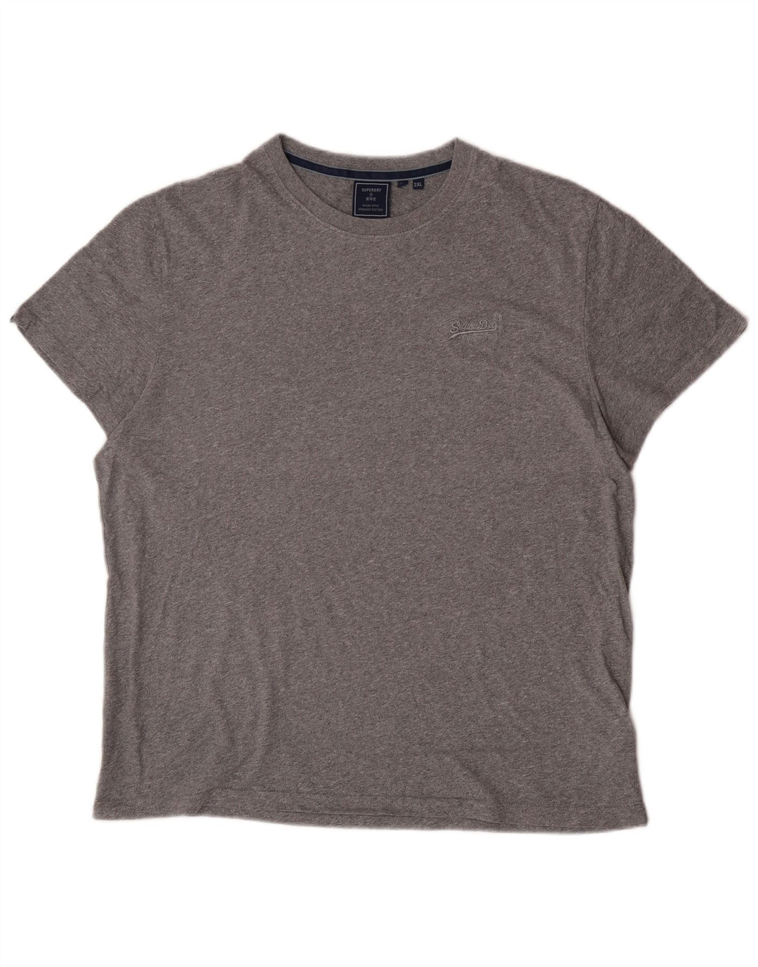 Superdry Womens T-Shirt Top 2XL Grey Cotton