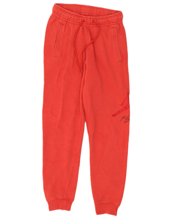 Jordan Mens Graphic Tracksuit Trousers Joggers XS Red Cotton