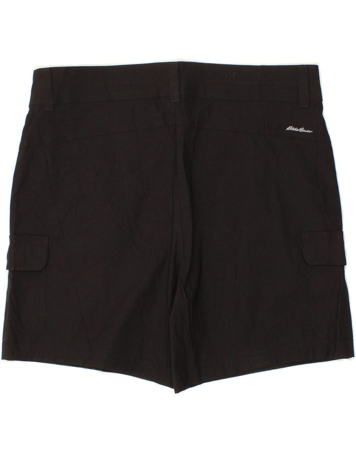 EDDIE BAUER Womens Cargo Shorts US 14 XL W36  Black Nylon Vintage Eddie Bauer and Second-Hand Eddie Bauer from Messina Hembry 