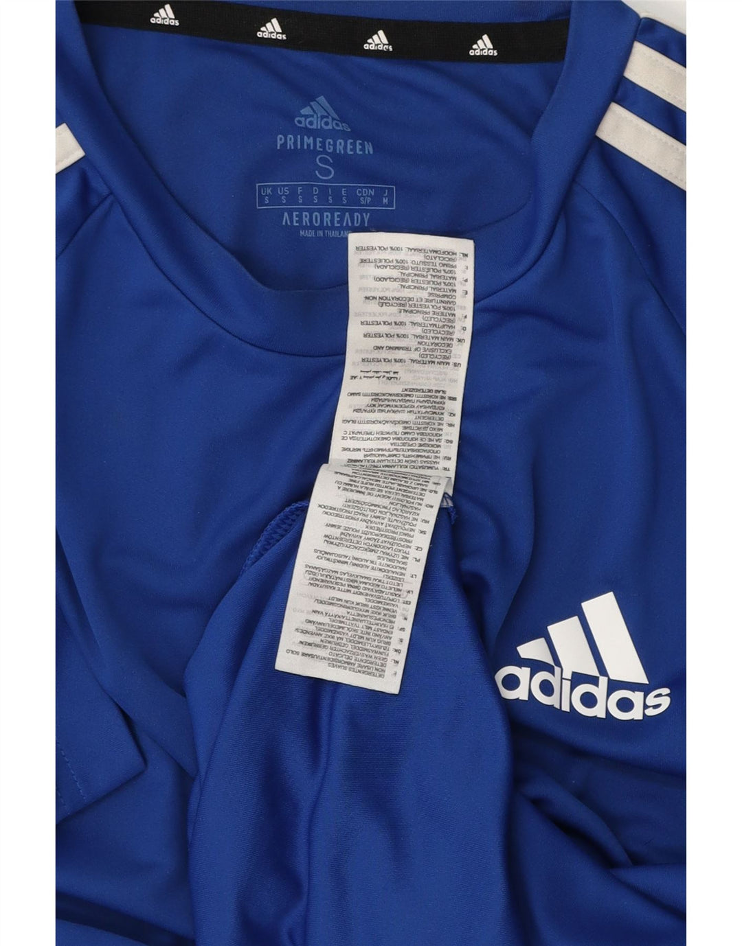 ADIDAS Mens Climalite T-Shirt Top Small Blue Polyester