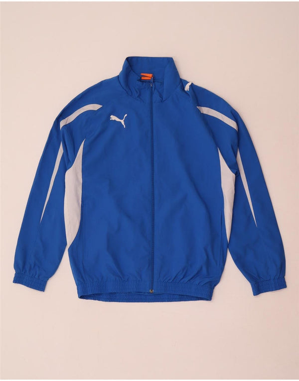 Puma Træningsdragt til mænd Top jakke Small Blue Colourblock Polyester Sports