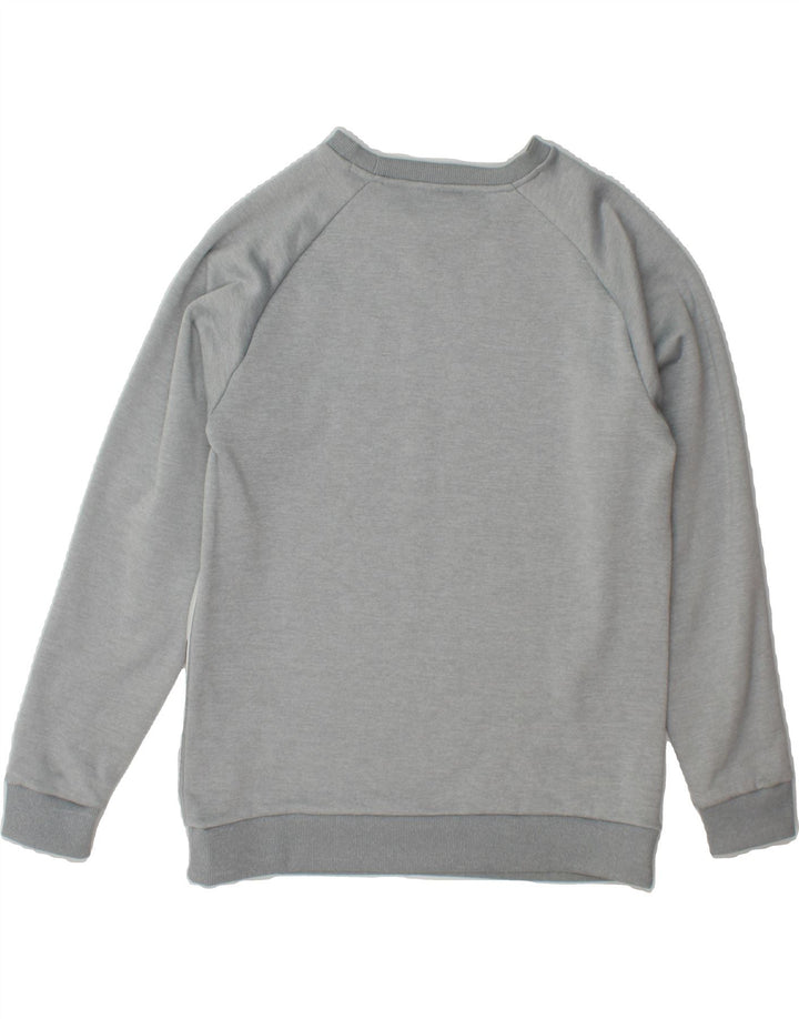 TOMMY HILFIGER Mens Graphic Sweatshirt Jumper Small Grey Colourblock Vintage Tommy Hilfiger and Second-Hand Tommy Hilfiger from Messina Hembry 